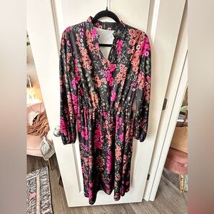 Floral Long Sleeve Dress